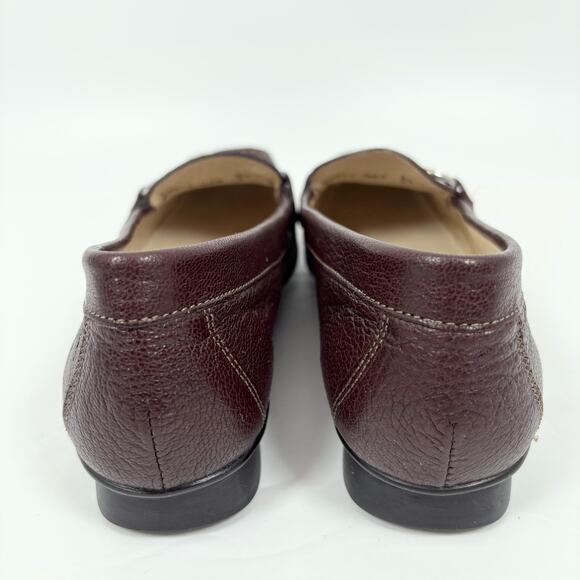 Mephisto Cool Air Loafers Womens 6 Leather Slip On Shoes Red Work Office EUC - Picture 6 of 8